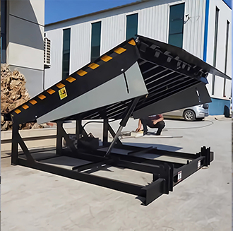 Flip plate dock leveler