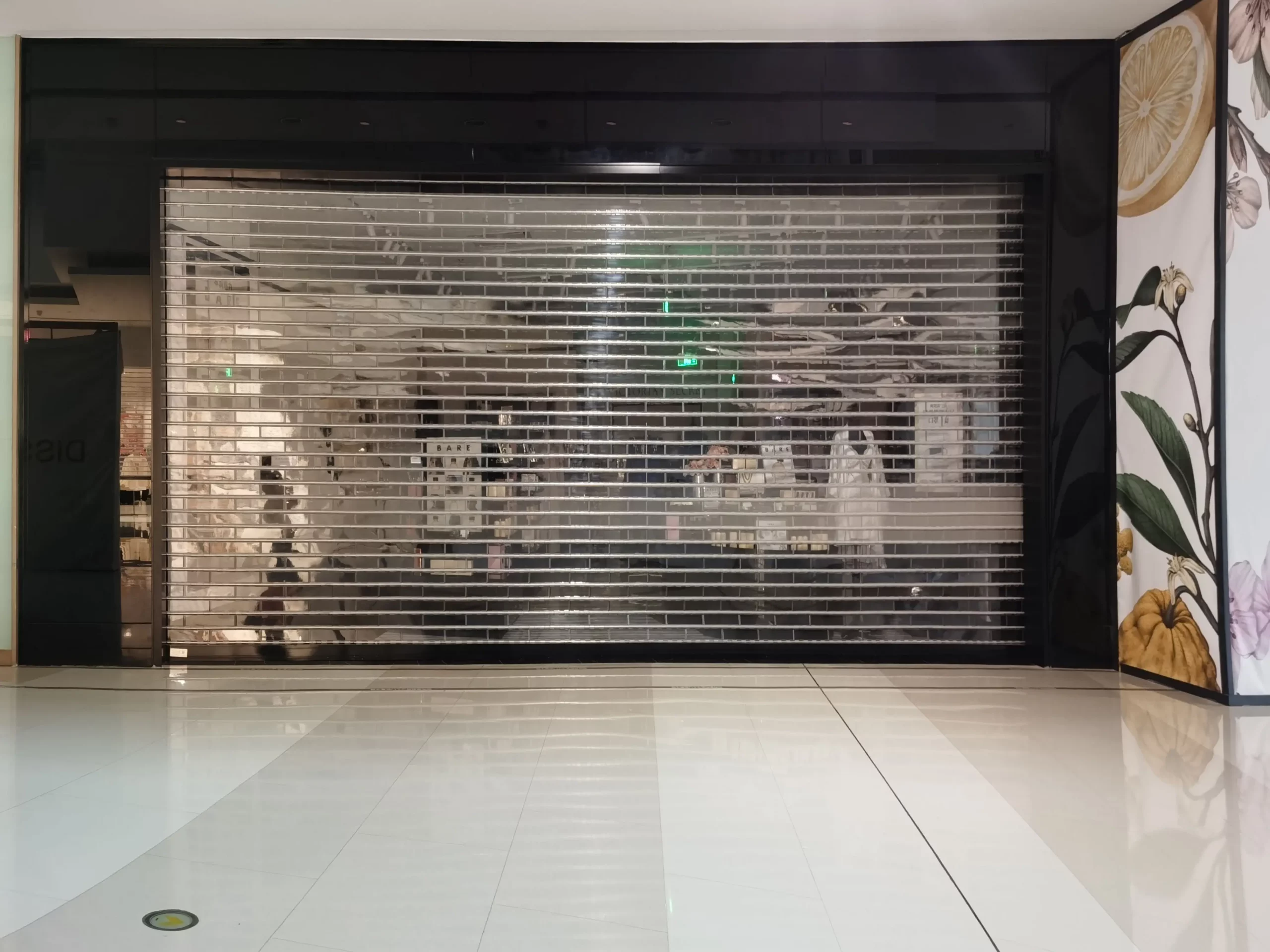Automatic Sliding Door Anti-Theft Plastic Panel Modern Design for Supermarket Workshop Store Front