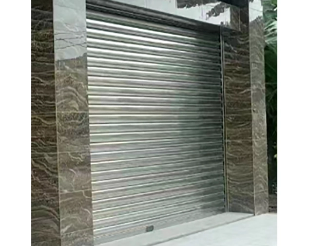 Electric Rolling Security Gate – Stainless Steel, Windproof & Galvanized Elbow Grille