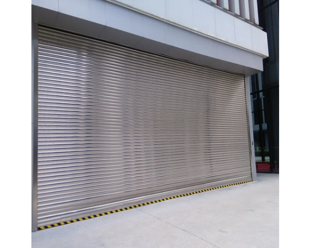 Electric Rolling Security Gate – Stainless Steel, Windproof & Galvanized Elbow Grille