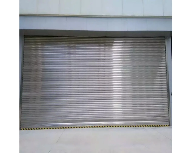 Electric Rolling Security Gate – Stainless Steel, Windproof & Galvanized Elbow Grille