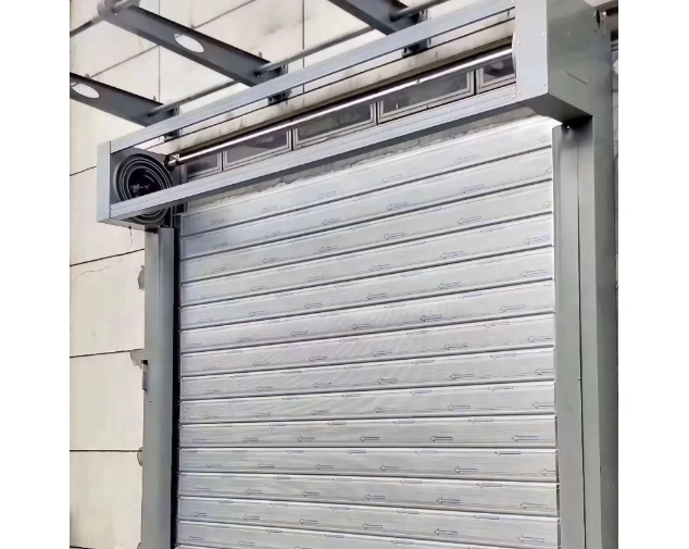 Low Noise Aluminum Roller Shutter Door – Stainless Steel Outdoor Security Gate for House Entry