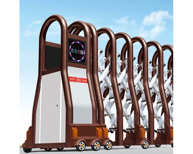 Wheeled Retractable Traffic Barrier – Aluminum Alloy Portable Safety Fence