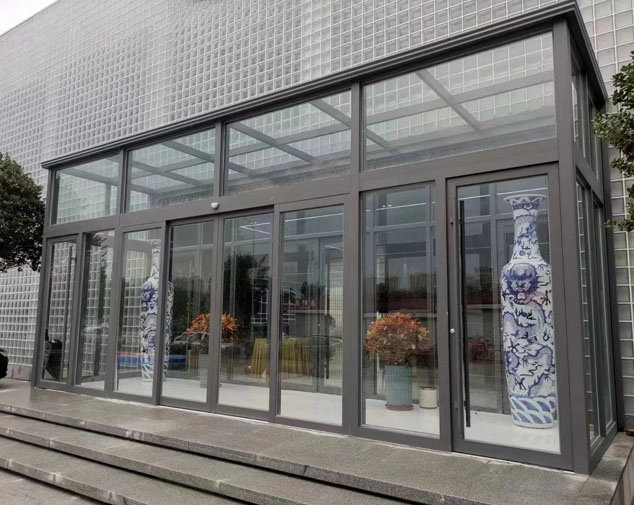 Automatic Sensor Tempered Glass Sliding Door for Store