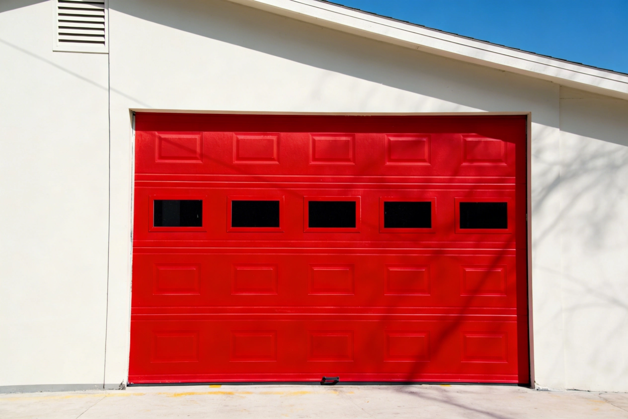 Porta garage sezionale in acciaio