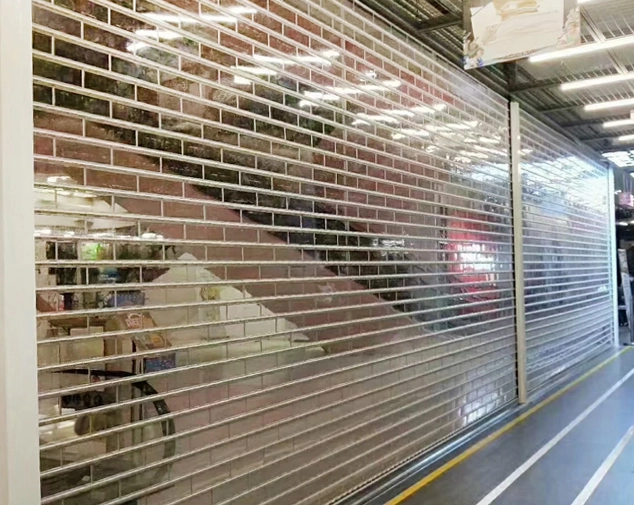 Crystal electric roller shutter door