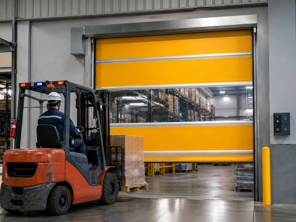 Puerta rápida automática de PVC