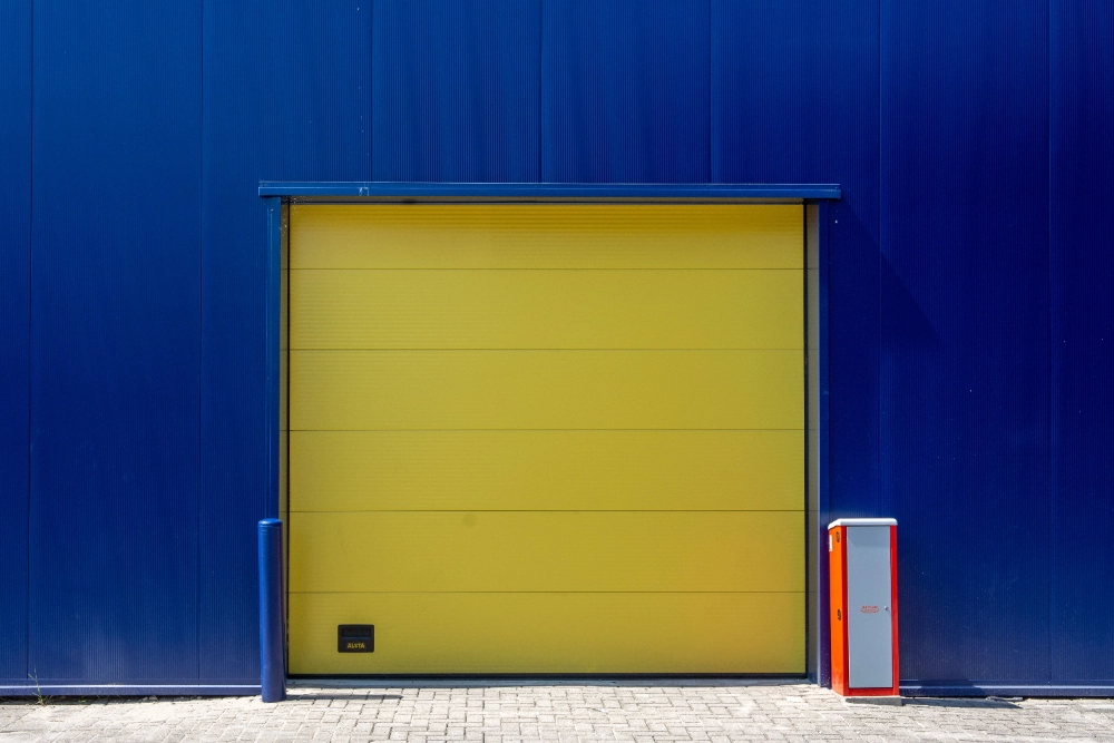 existing warehouse entrance checked before retrofit door installation