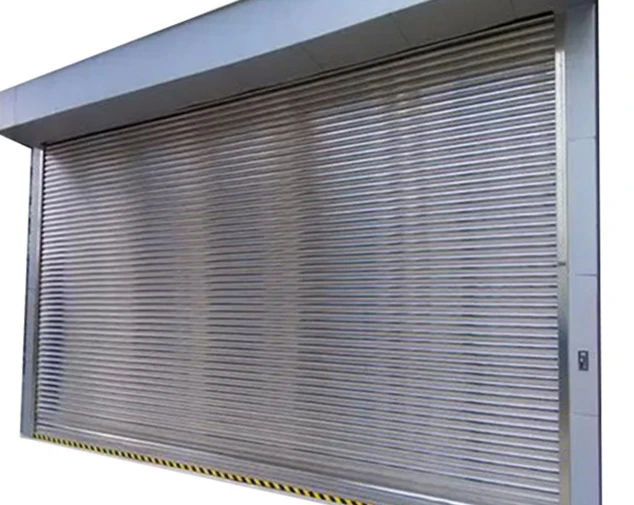Stainless steel roller shutter door