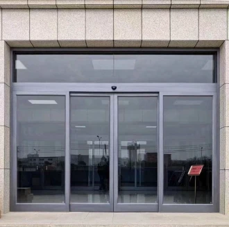 Door fittings for automatic entrances