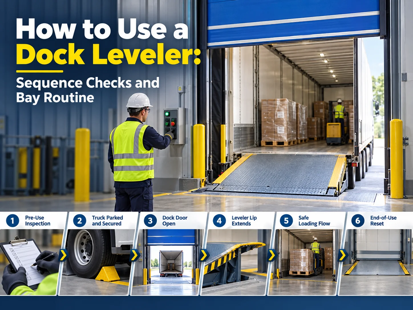 How to Use a Dock Leveler: Sequence, Checks and Bay Routine
